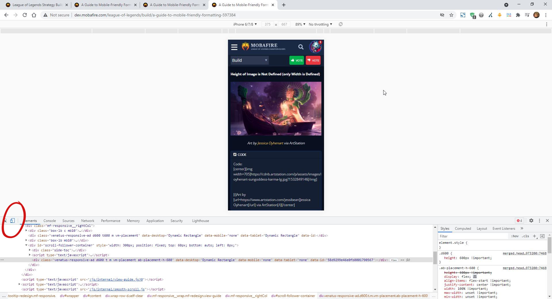 A Guide to Mobile-Friendly Formatting :: League of Legends Strategy Guides